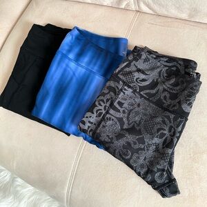 3 Pieces Workout Leggings, Tights
